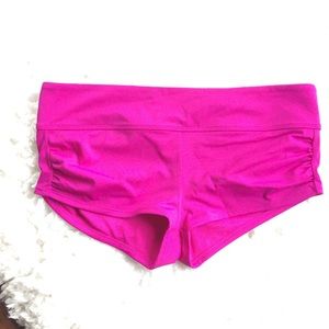 Athleta Ruched Pink Swim Bottoms E11